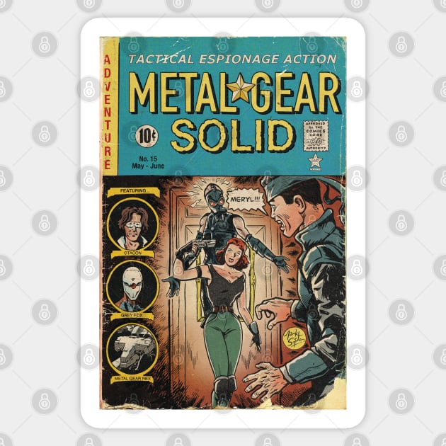 Metal Gear Solid fan art comic cover Sticker by MarkScicluna